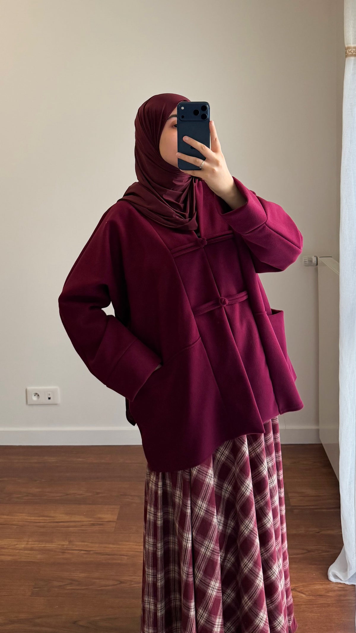 VESTE YUNA BORDEAU