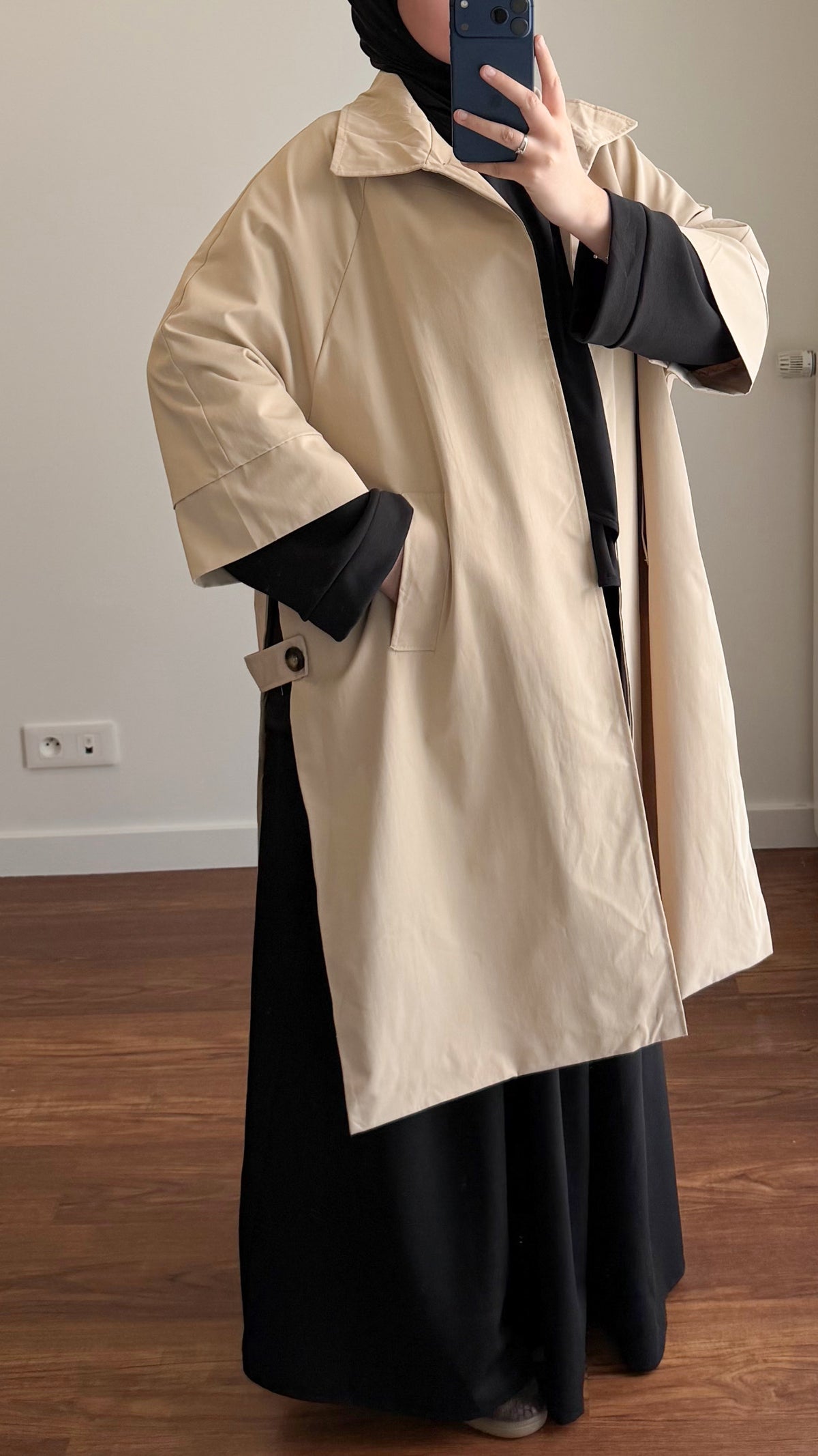 TRENCH OUVERT BEIGE