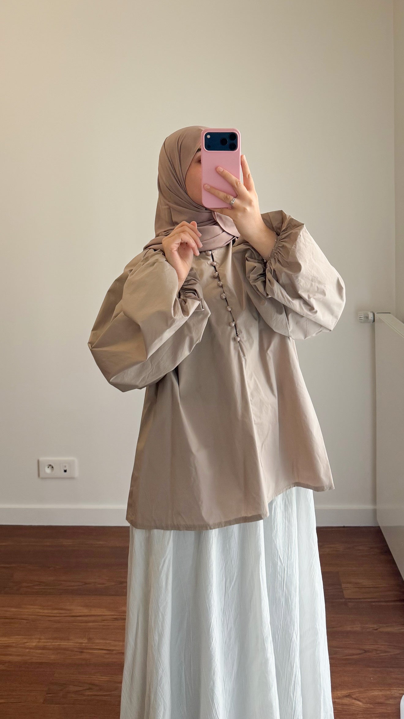 BLOUSE SIYA POPELINE TAUPE
