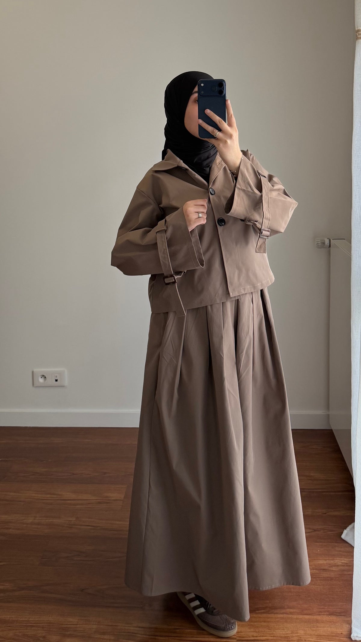ENSEMBLE TRENCH TAUPE