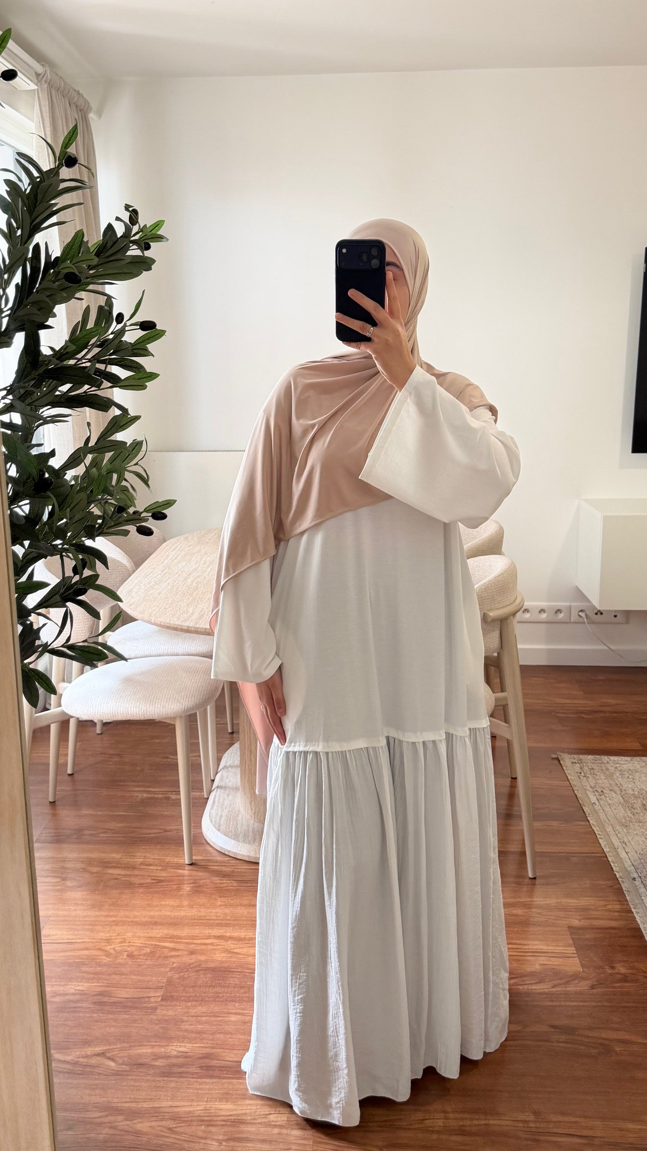 ROBE T-SHIRT BLANC