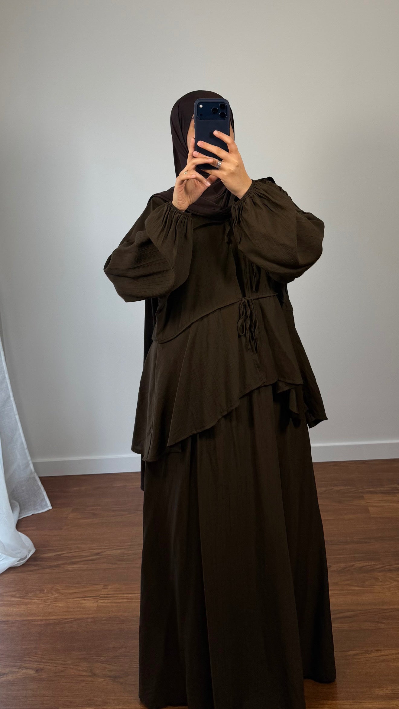 ENSEMBLE JUPE LIYA MARRON
