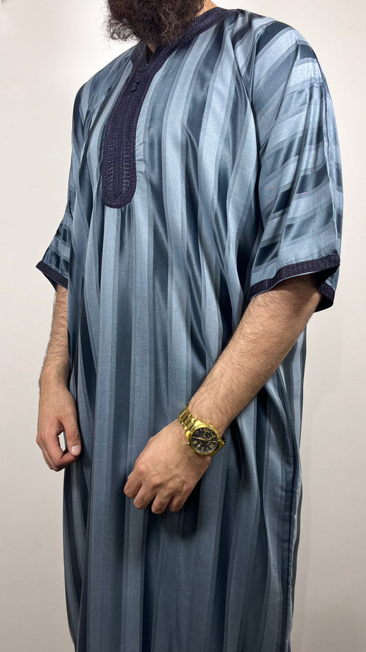 GANDOURA BLUE GREY