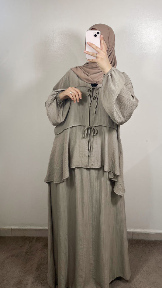 ENSEMBLE JUPE LIYA TAUPE