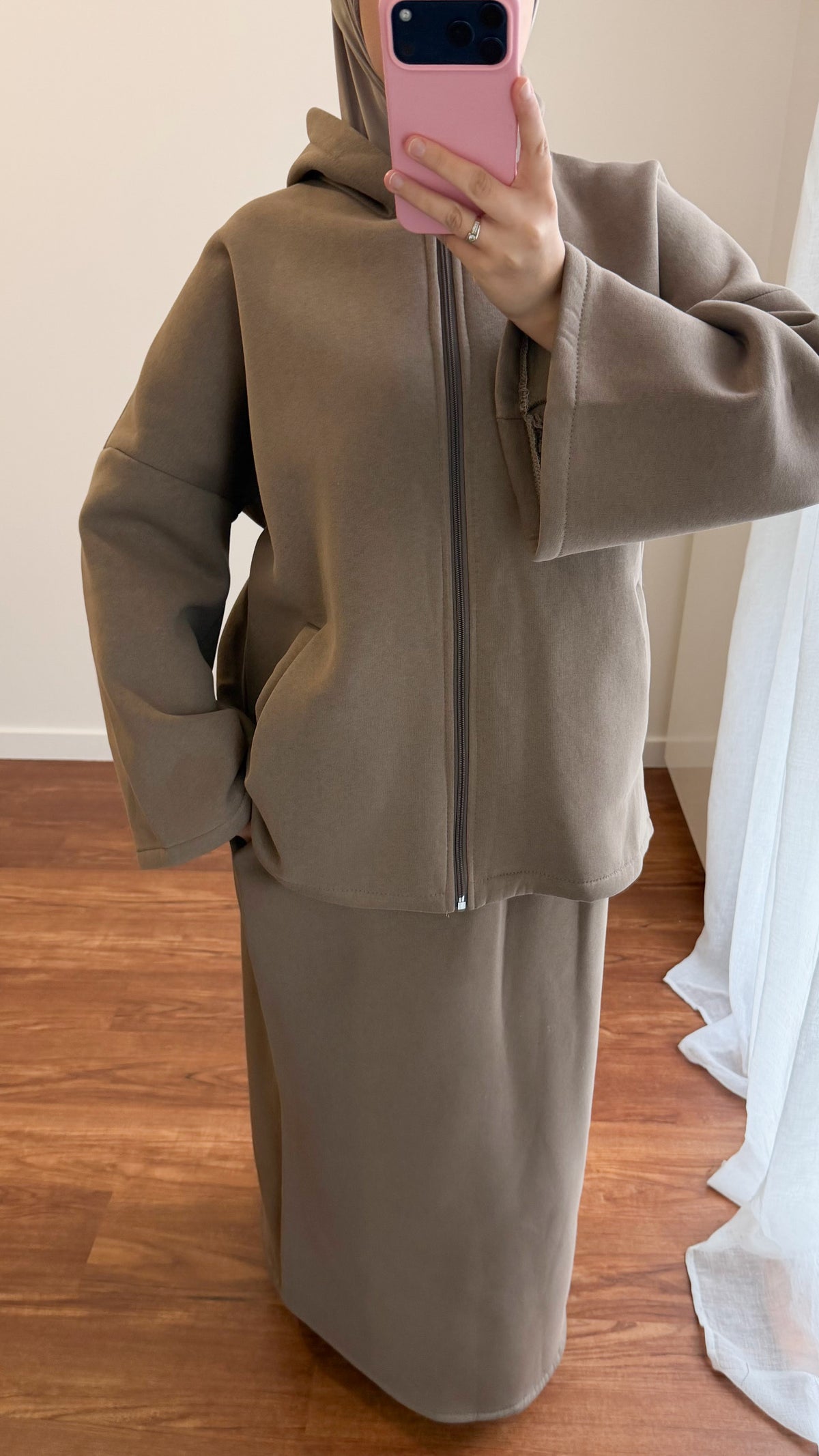 ENSEMBLE JUPE COMFY TAUPE