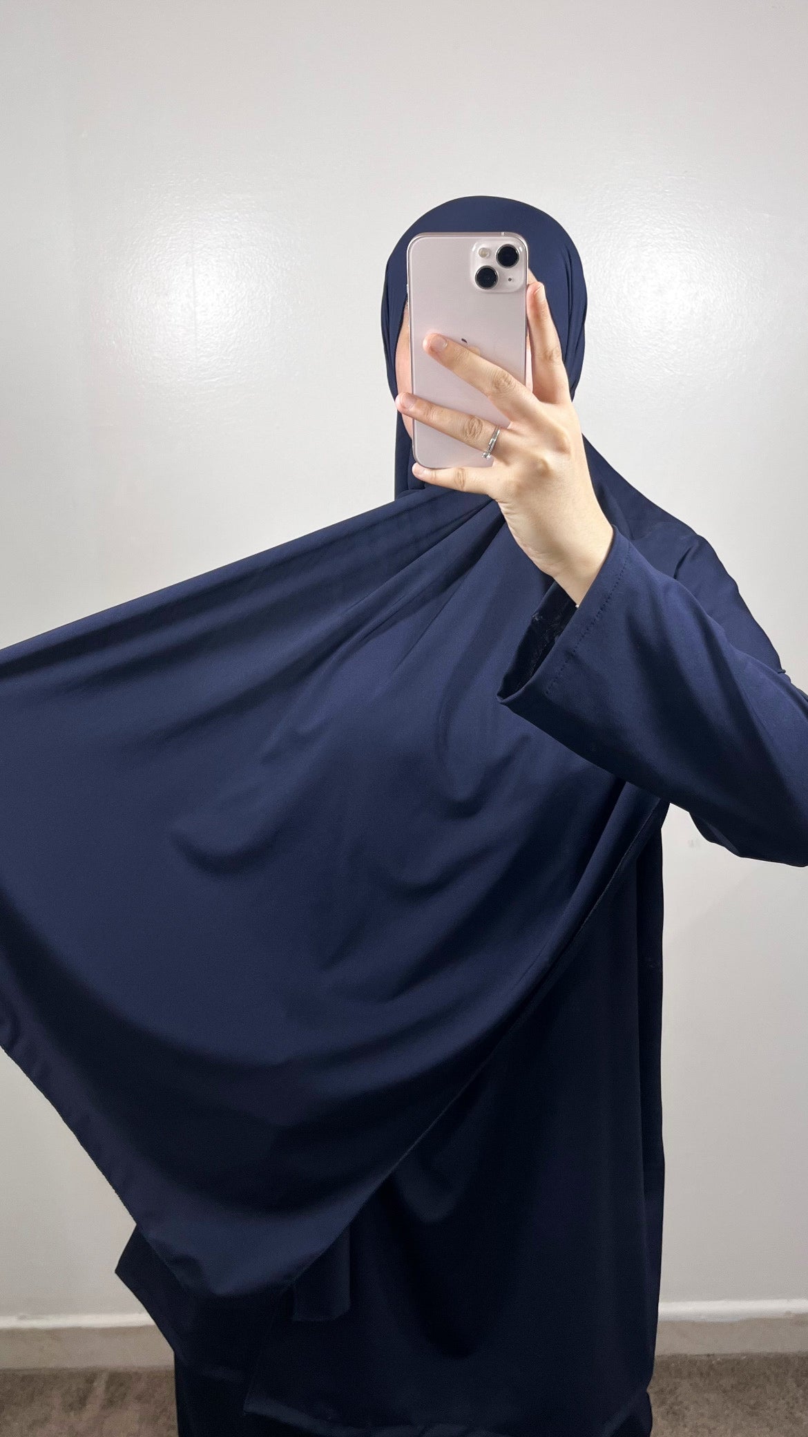 BURKINI 3 PIÈCES À NOUER BLEU MARINE