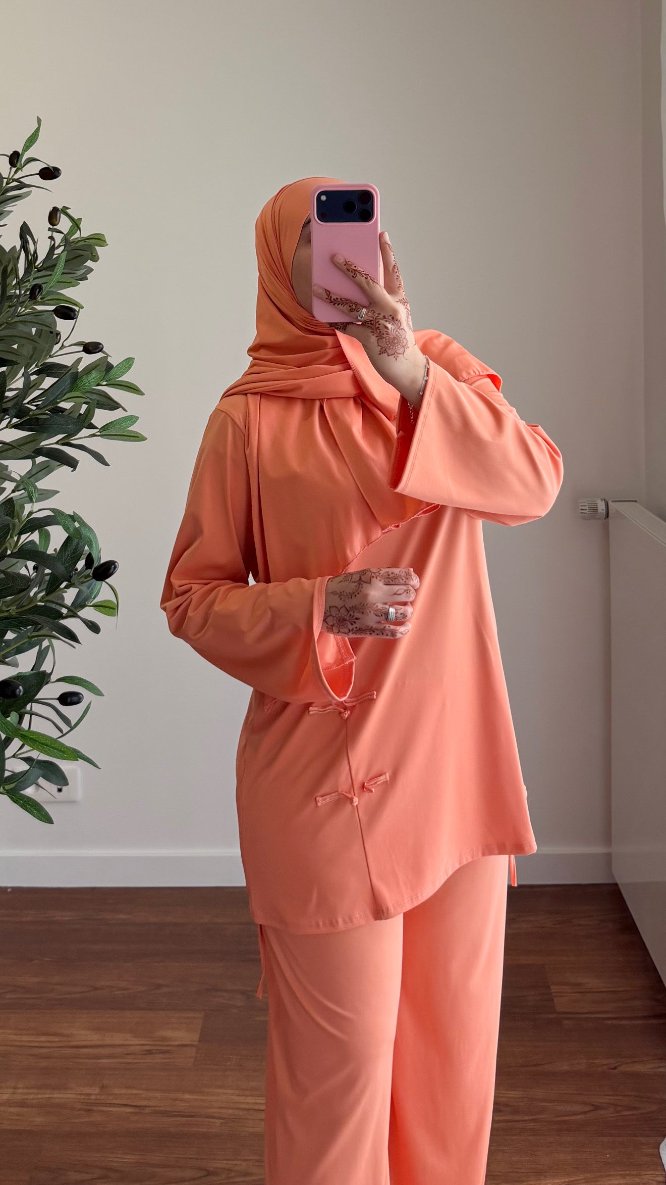 BURKINI TOKYO 3 PIÈCES ORANGE PÊCHE