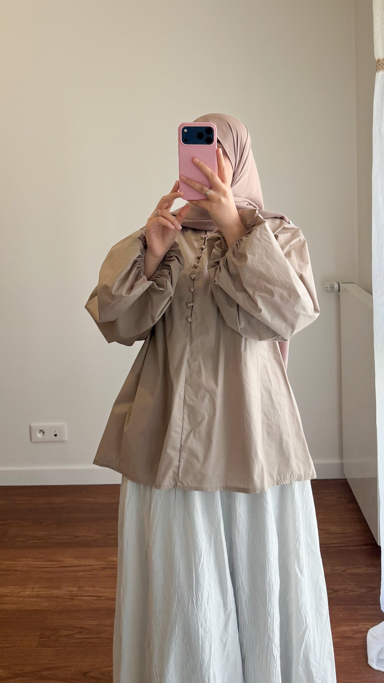 BLOUSE SIYA POPELINE TAUPE