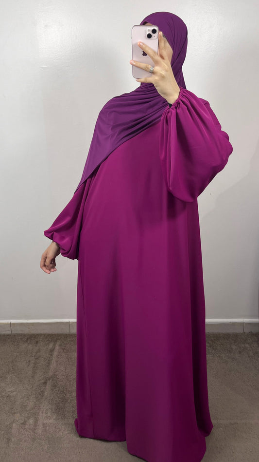 ABAYA MANCHE BOUFFANTE