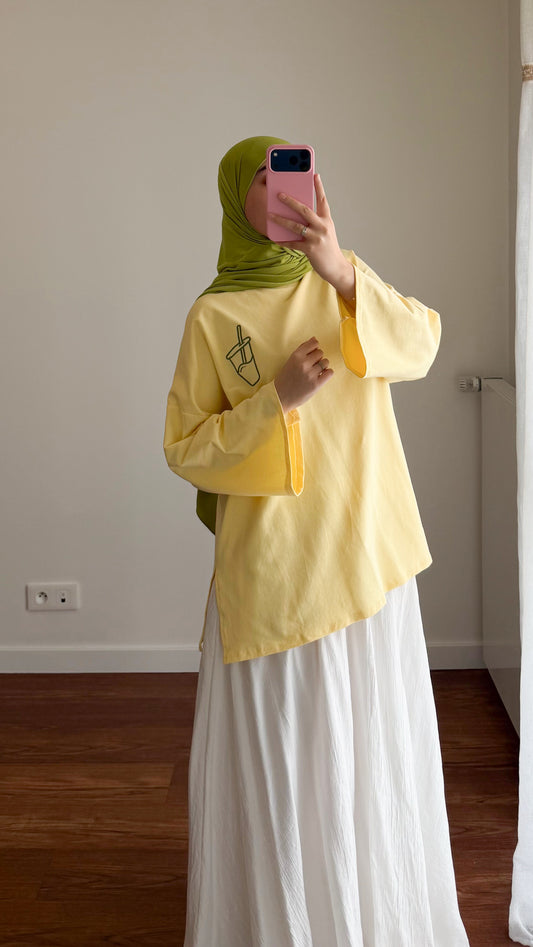 T-SHIRT MATCHA JAUNE