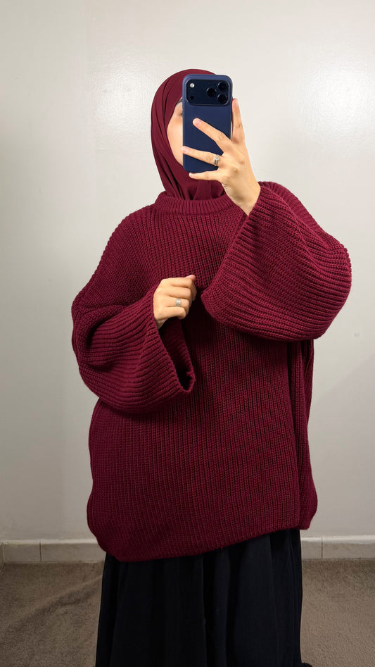 PULL LANA BORDEAU