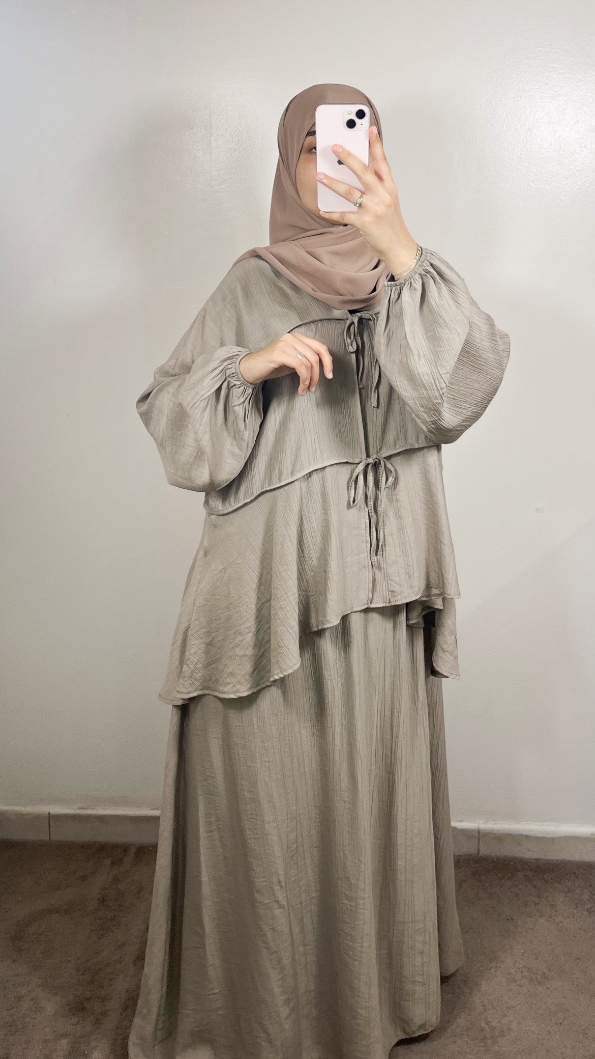 ENSEMBLE JUPE LIYA TAUPE
