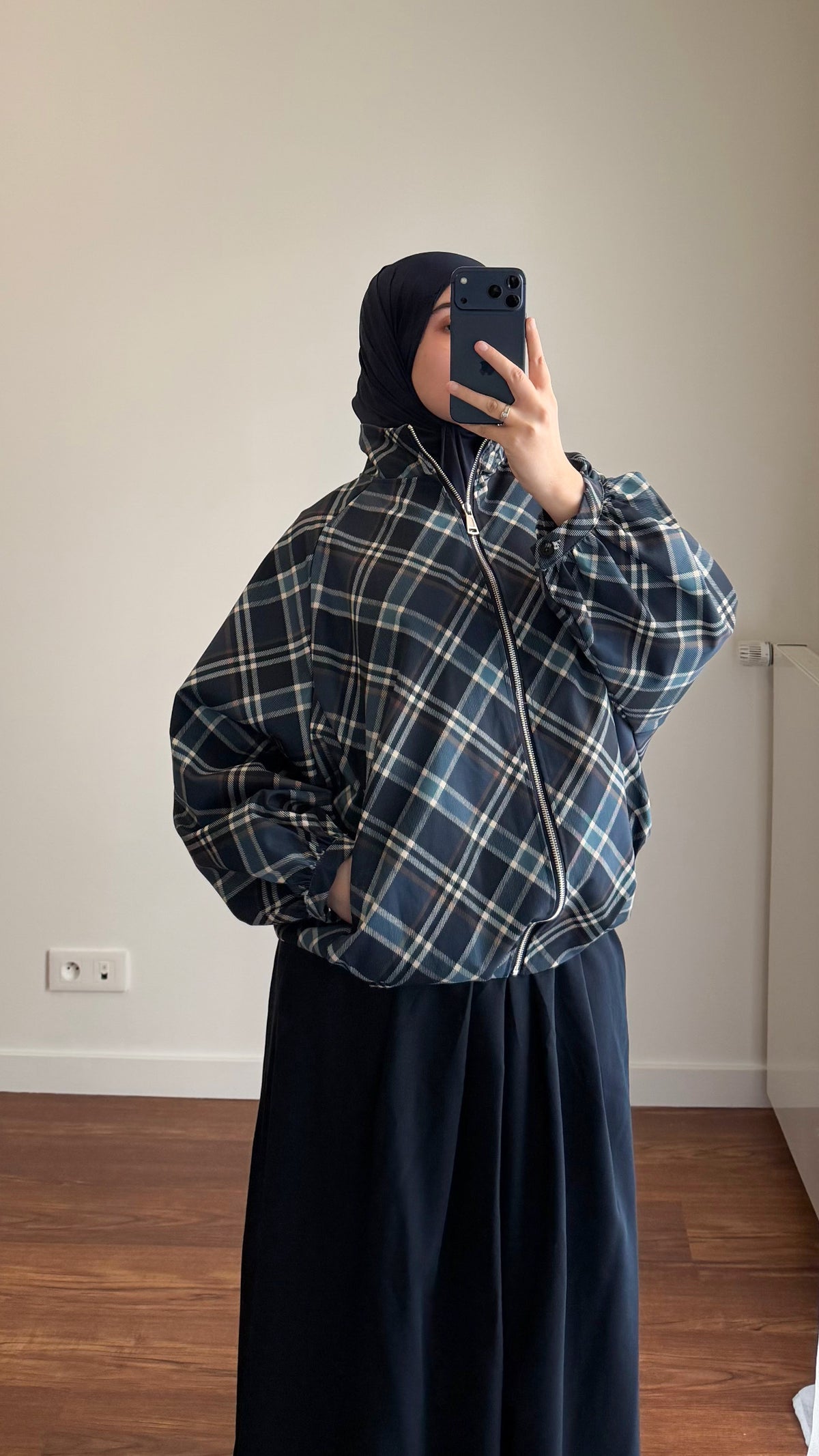 VESTE ZIPPÉE ISRA BLEU MARINE