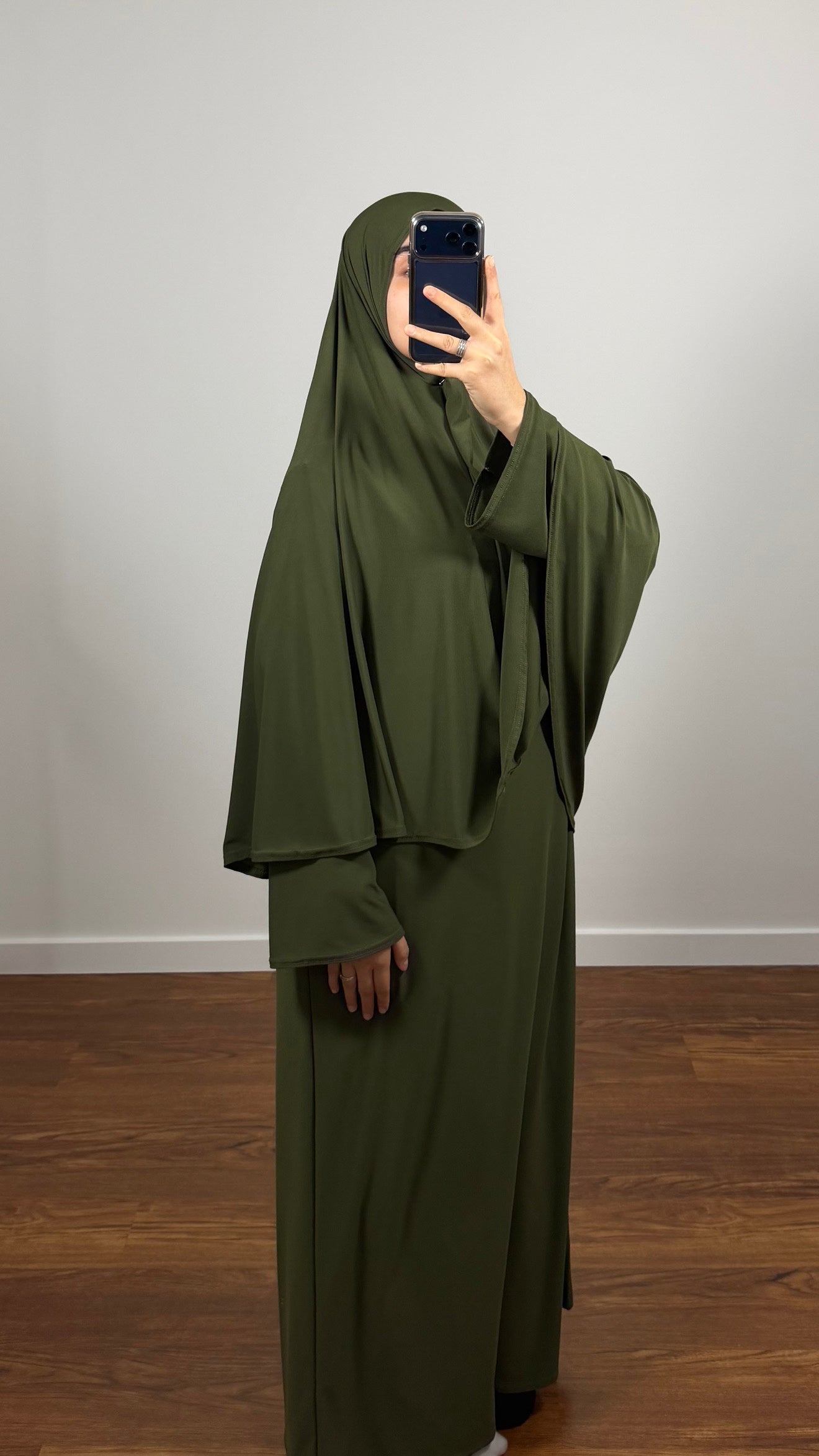 ENSEMBLE DE PRIÈRE VERT KAKI EN JERSEY PREMIUM