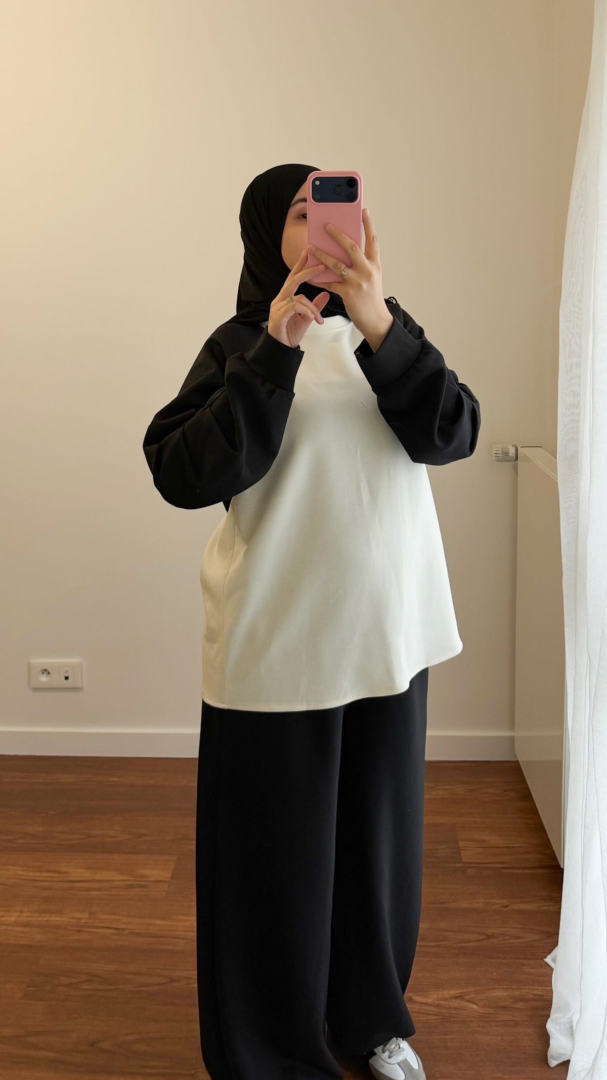 ENSEMBLE JOGGING BICOLORE NOIR