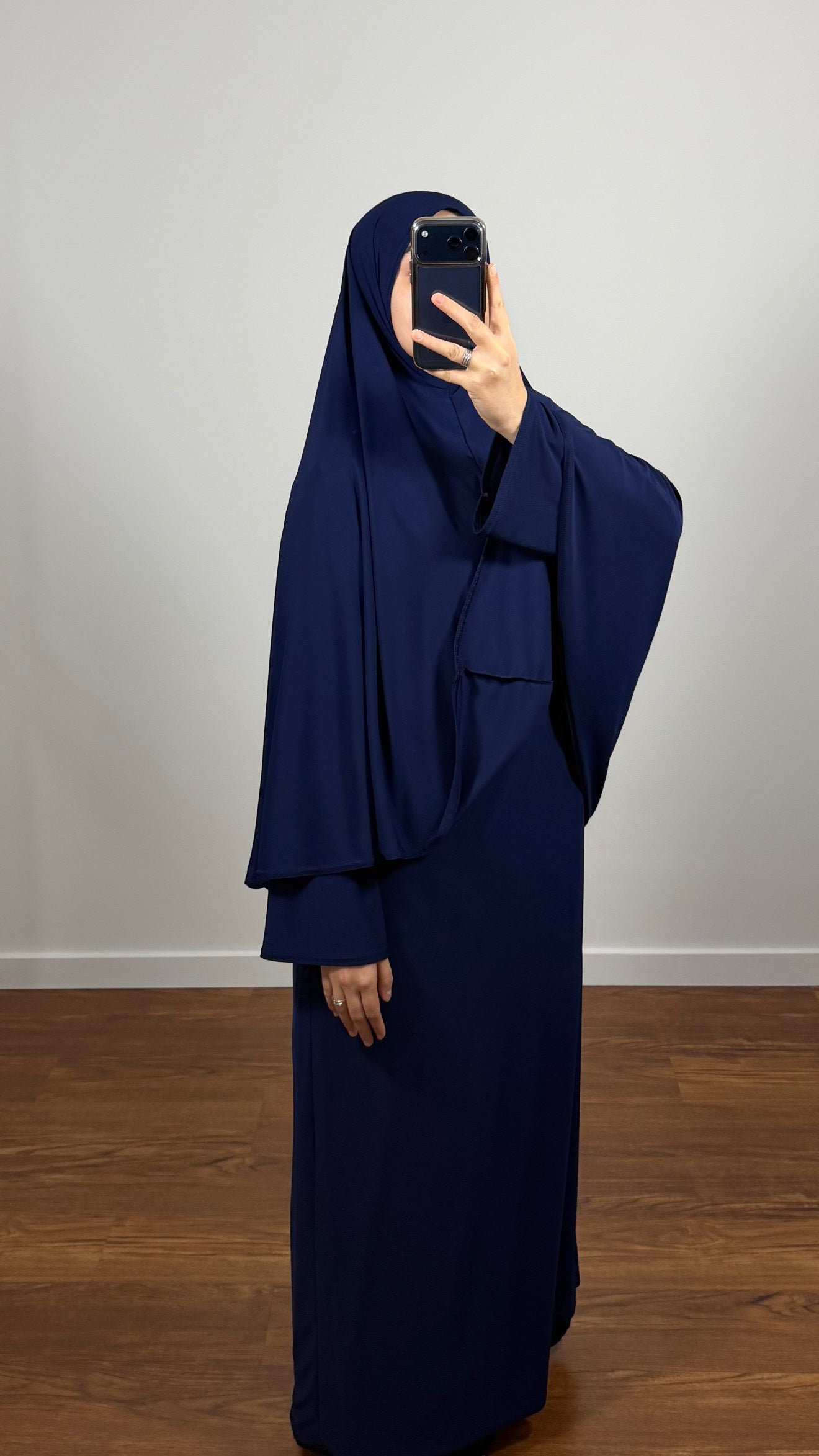 ENSEMBLE DE PRIÈRE BLEU MARINE EN JERSEY PREMIUM