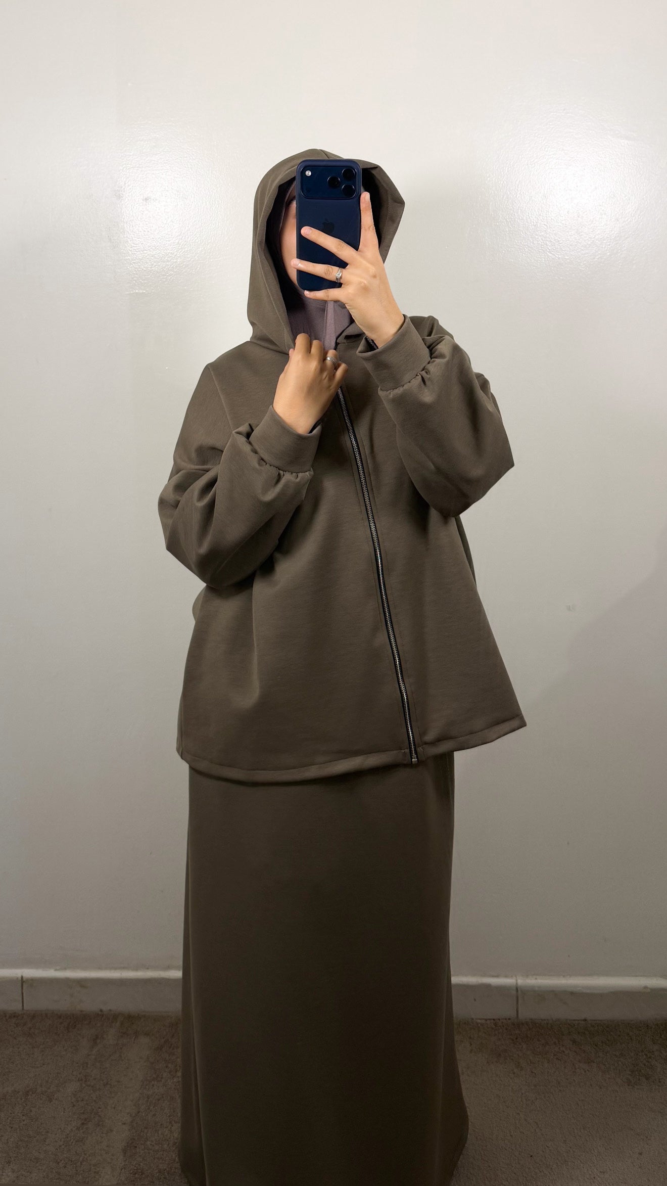 ENSEMBLE JUPE SIA TAUPE