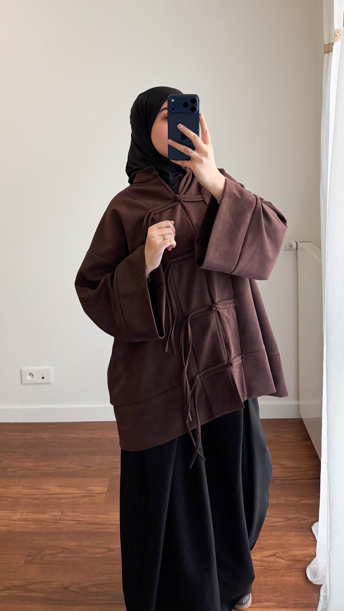 HAUT TOYKO EN DAIM MARRON