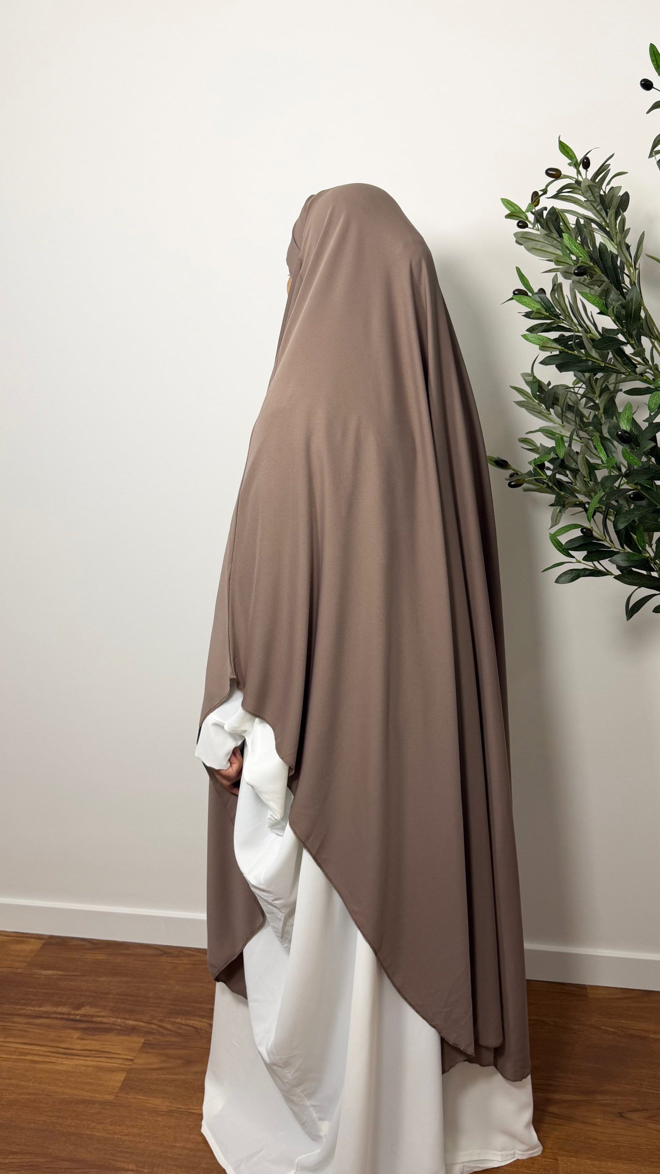 MAXI KHIMAR TAUPE
