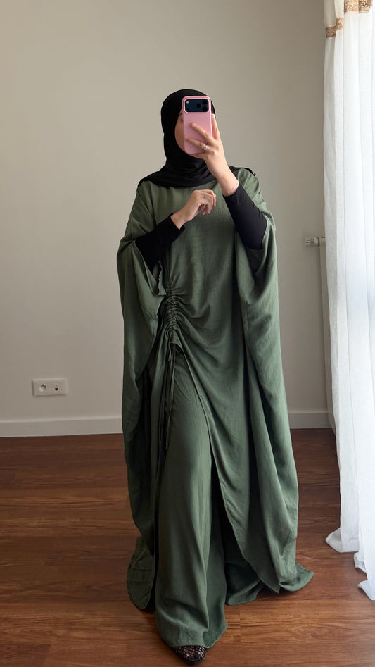 ENSEMBLE ZEYNEB VERT KAKI FONCÉ