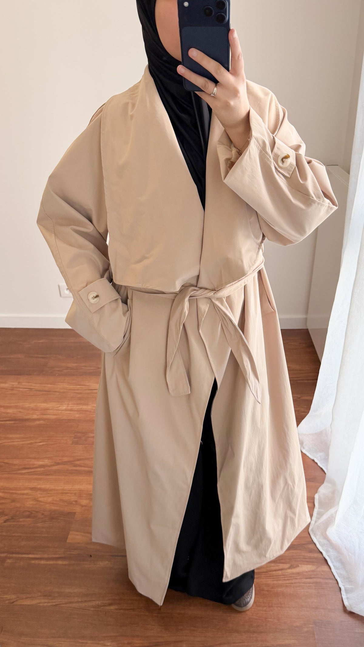 TRENCH LONG SARAH BEIGE