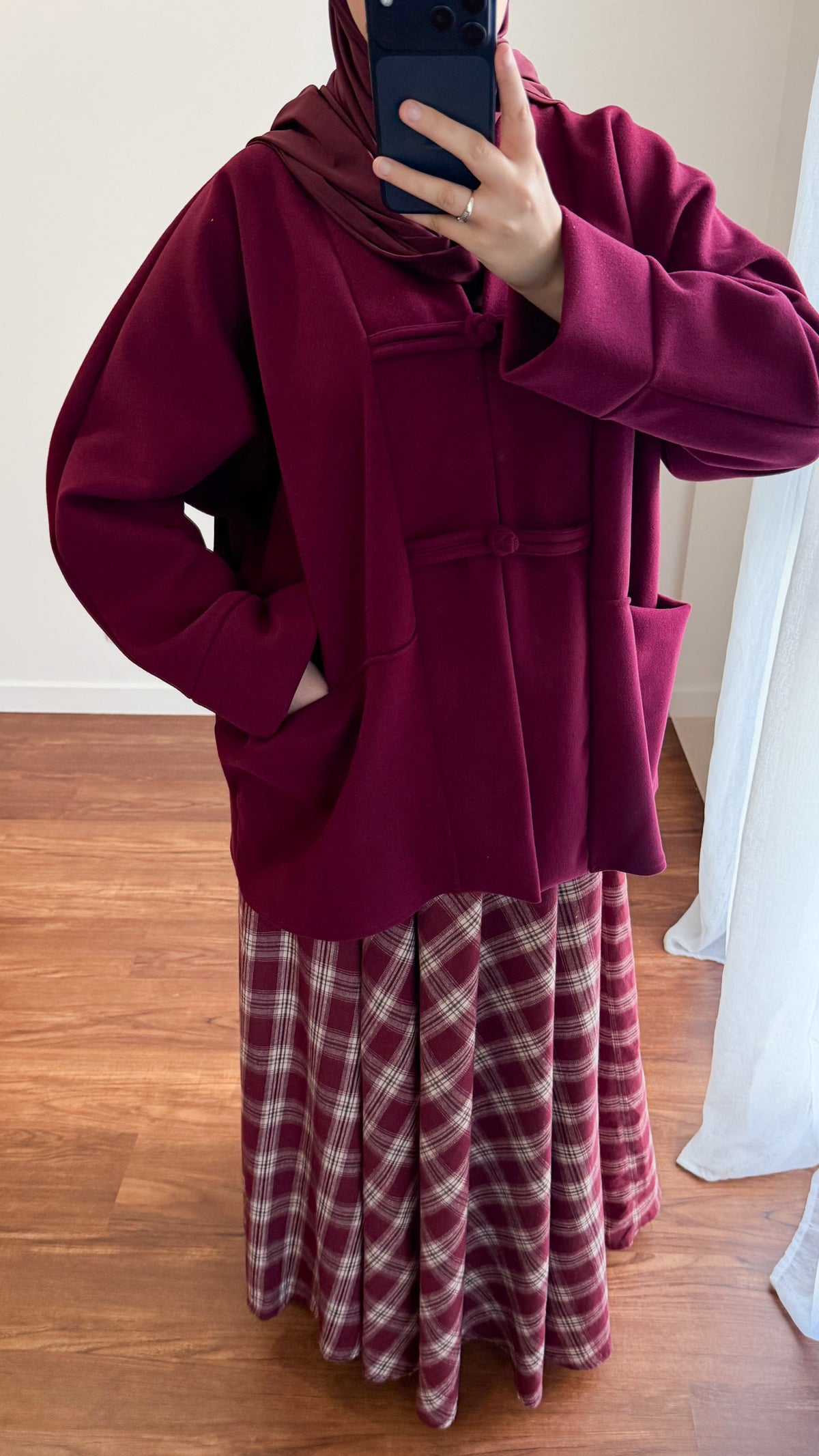 VESTE YUNA BORDEAU