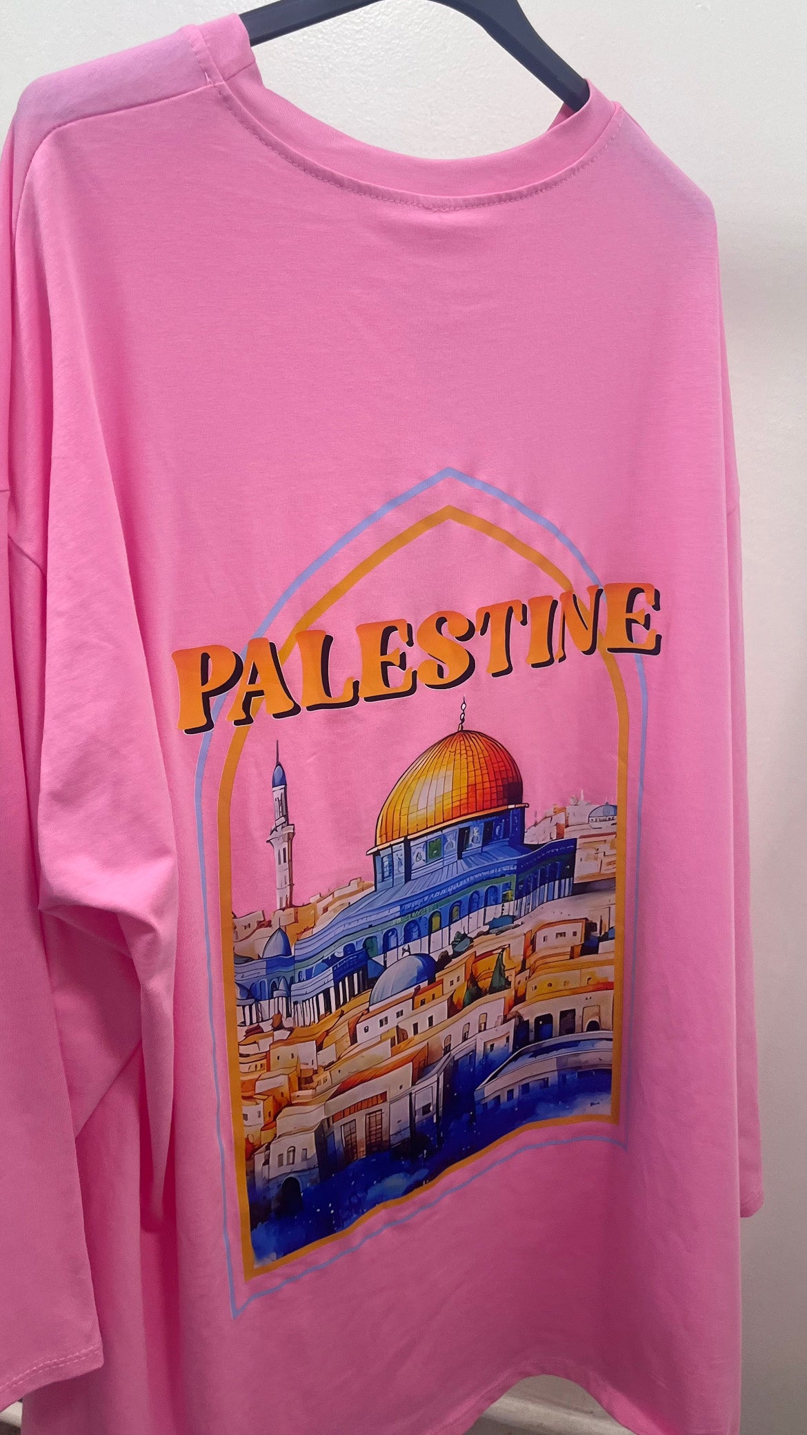 T-SHIRT MANCHES LONGUE ROSE