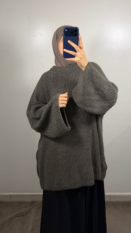 PULL LANA TAUPE