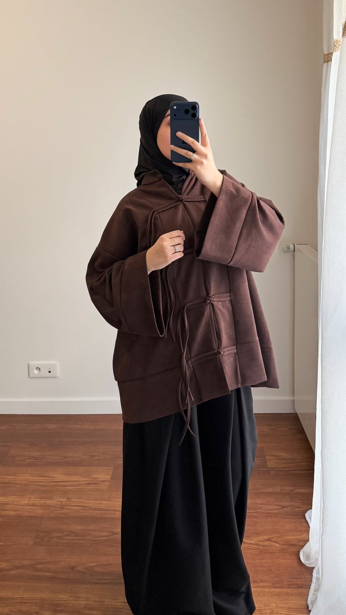 HAUT TOYKO EN DAIM MARRON