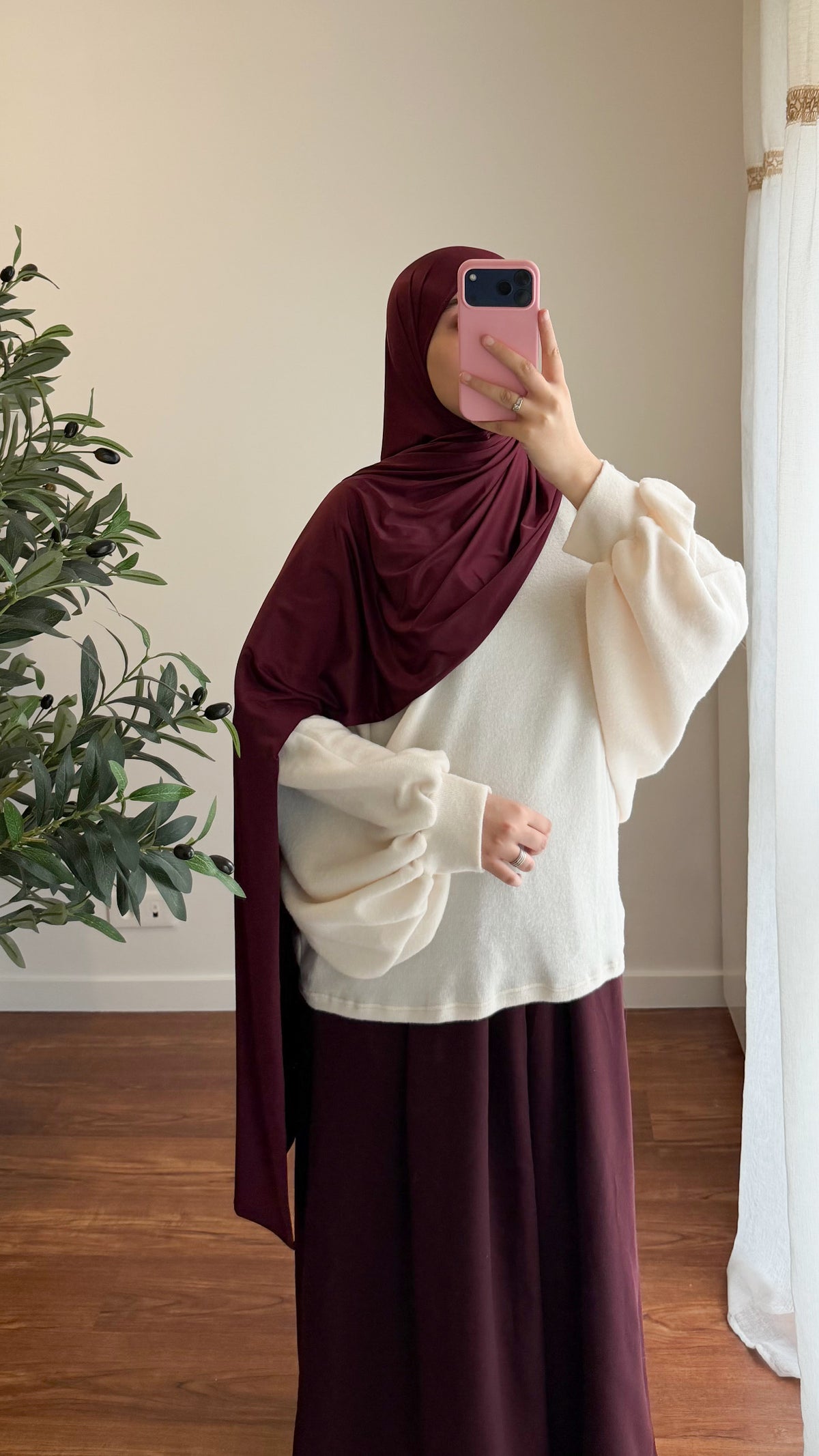 PULL MANCHES BOUFFANTES BLANC