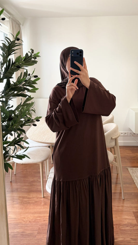 ROBE T-SHIRT MARRON