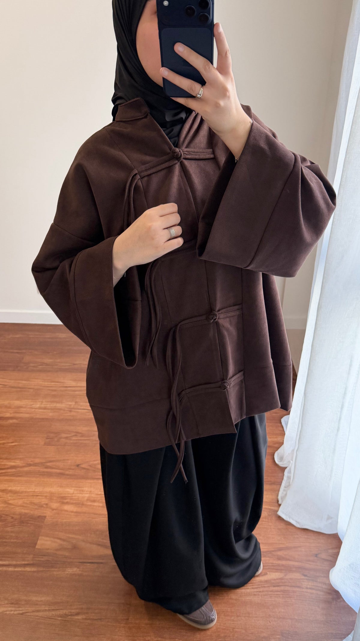 HAUT TOYKO EN DAIM MARRON