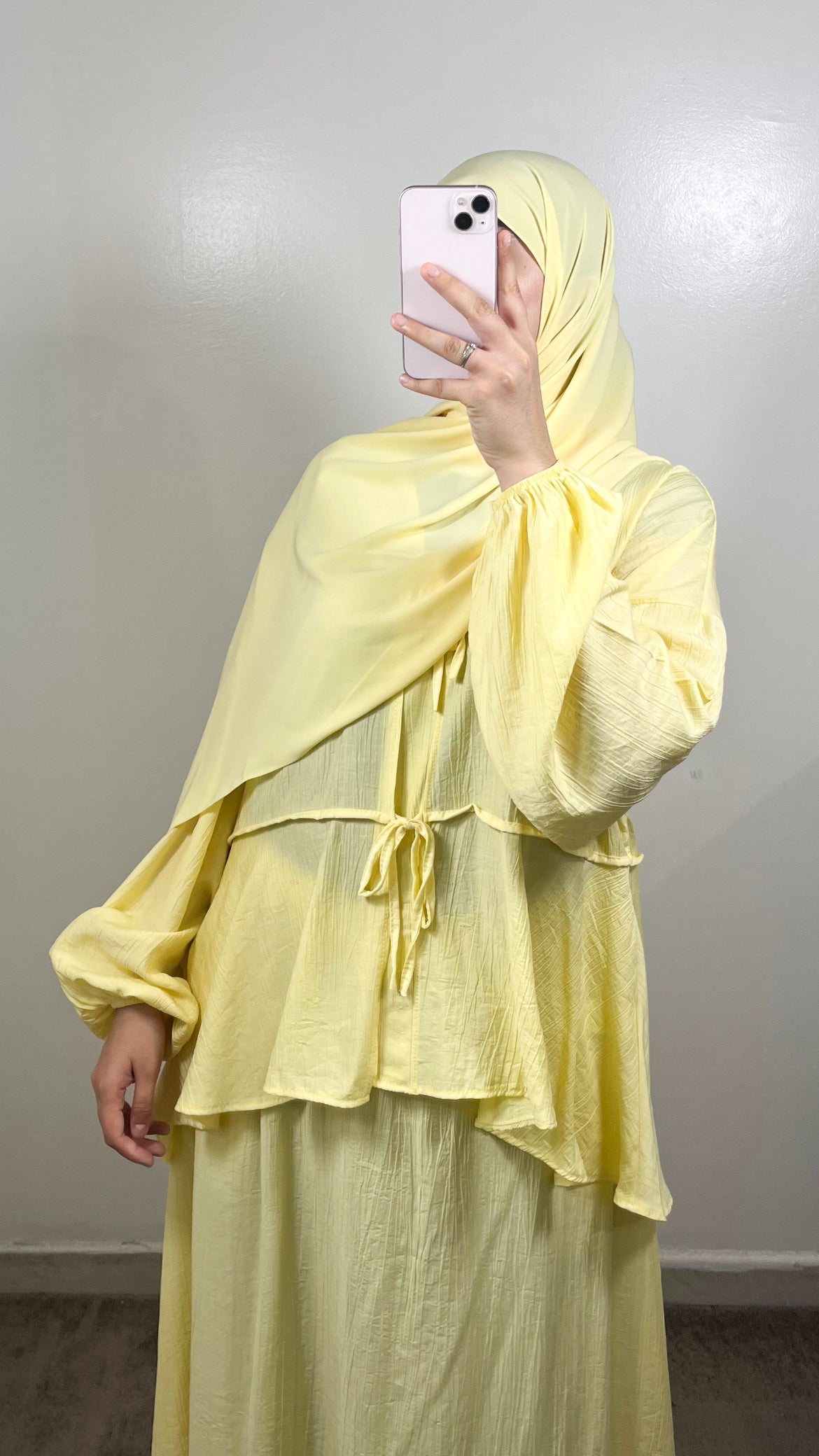 ENSEMBLE JUPE LIYA JAUNE