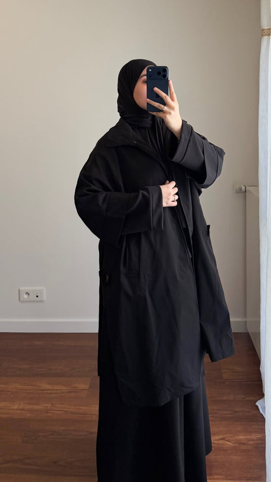 TRENCH OUVERT NOIR