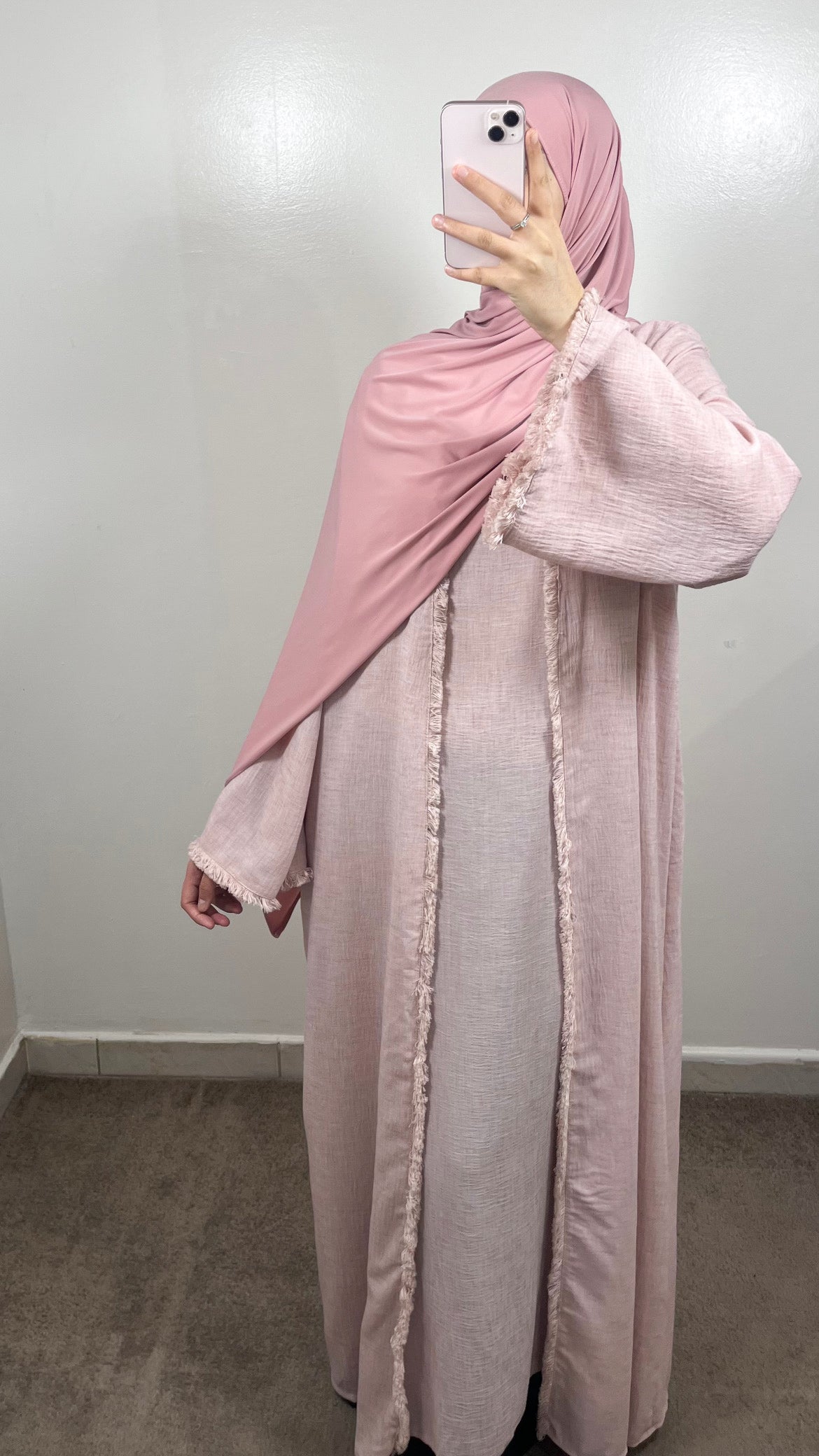 KIMONO + SOUS ABAYA LIYA ROSE