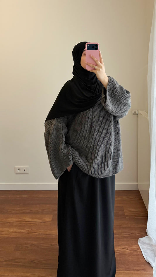 PULL LANA GRIS FONCÉ
