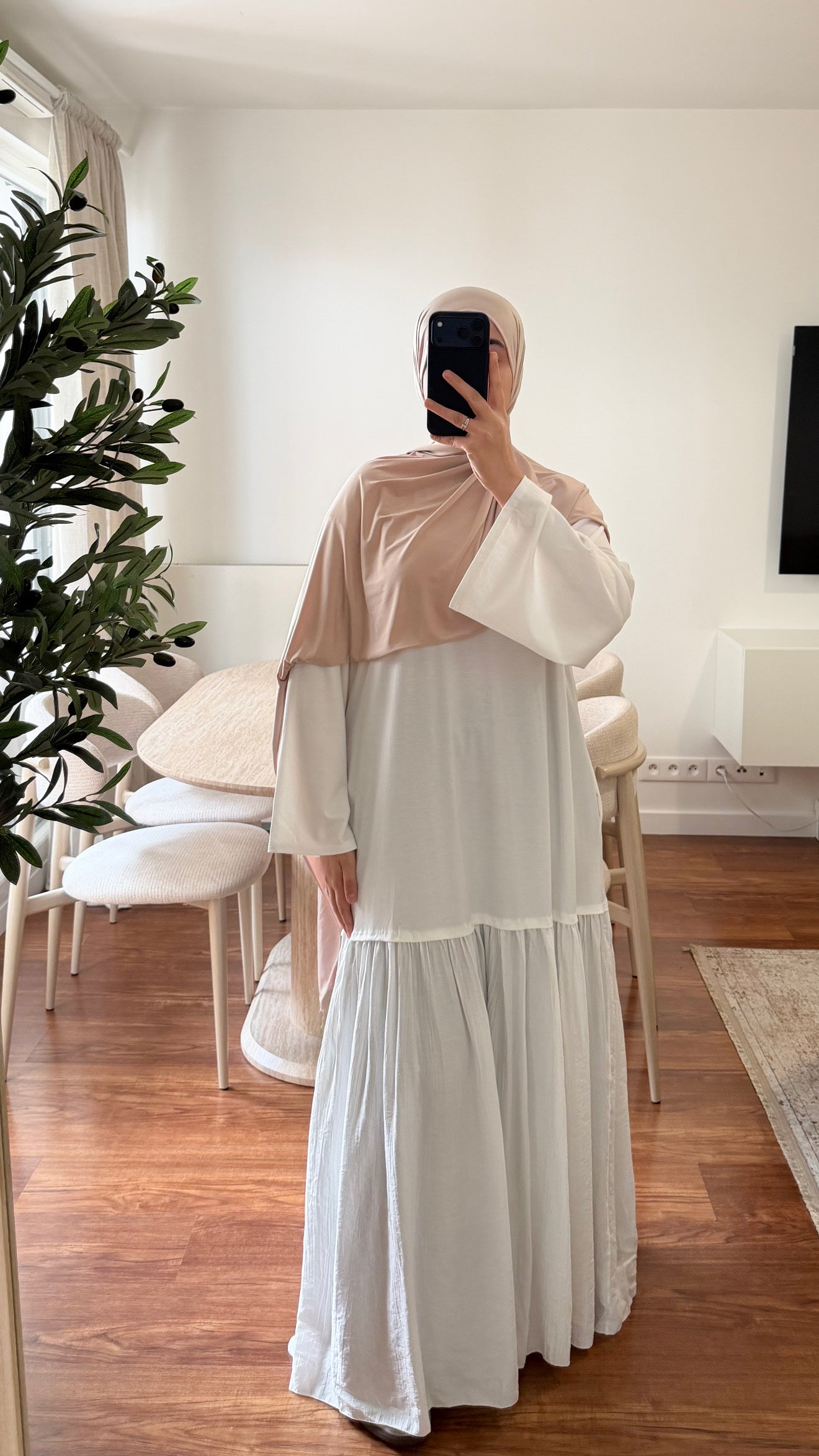 ROBE T-SHIRT BLANC