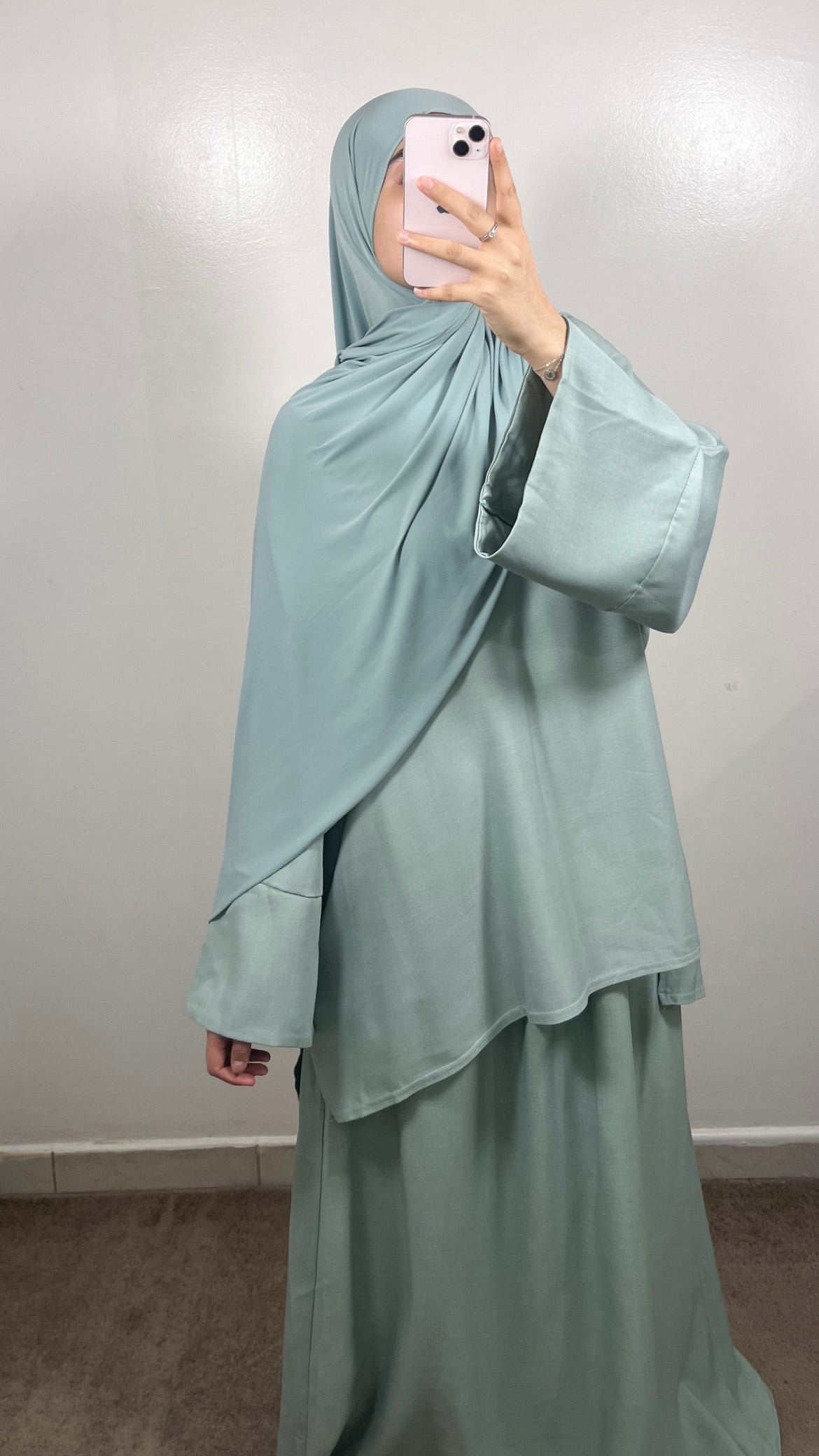 ENSEMBLE JUPE AYAT VERT D’EAU