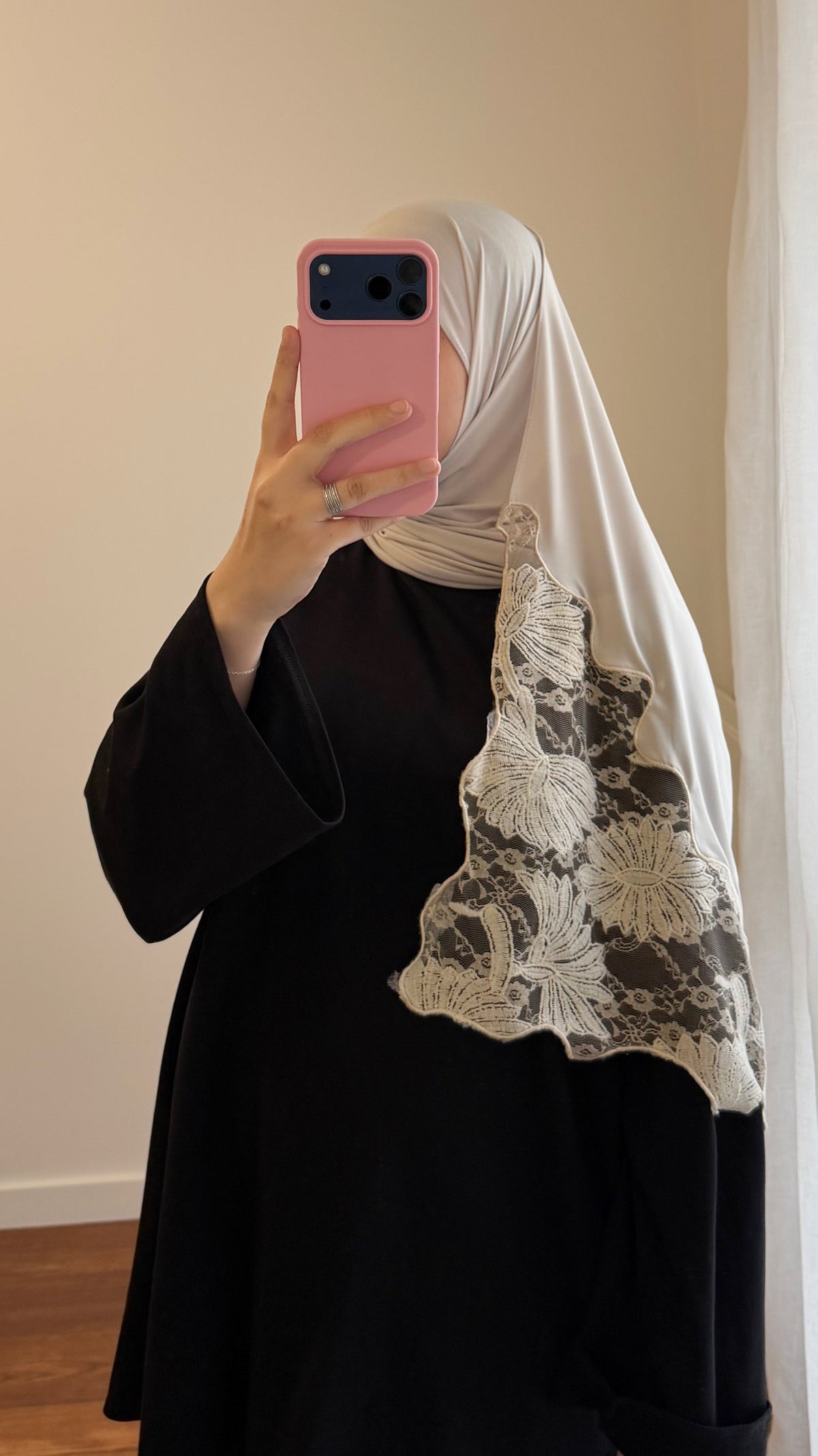 HIJAB JERSEY PREMIUM ÉCRU