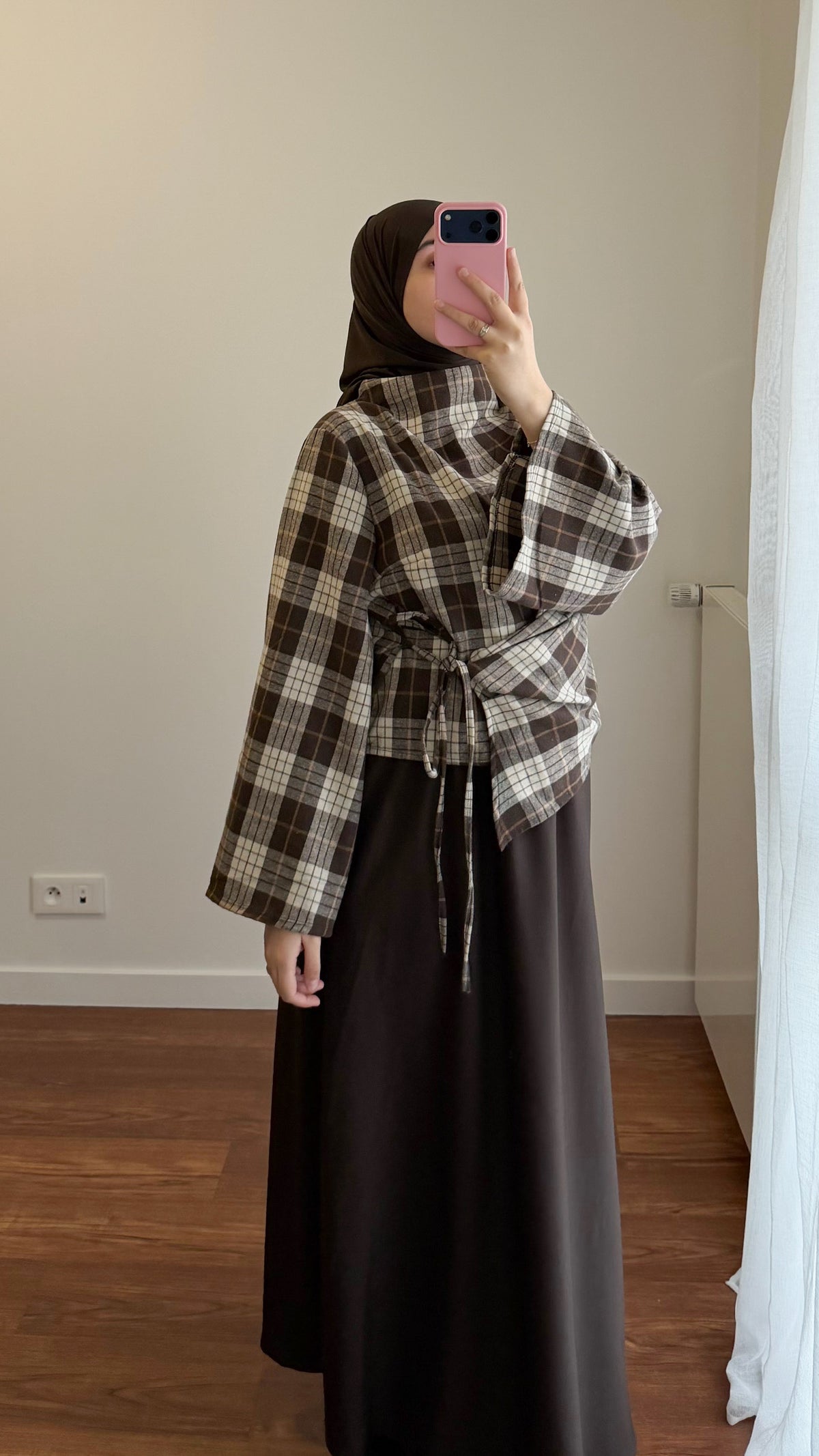 ENSEMBLE JUPE MAYRA MARRON