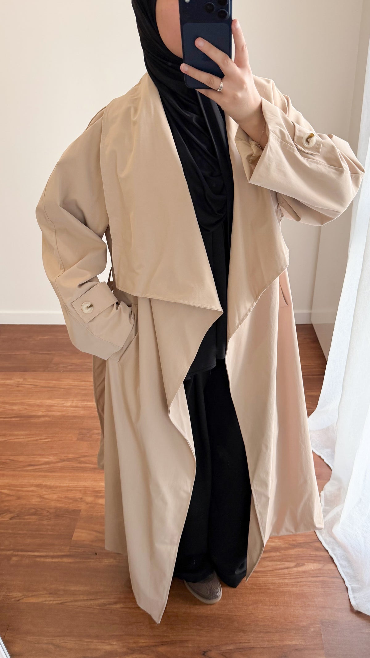 TRENCH LONG SARAH BEIGE