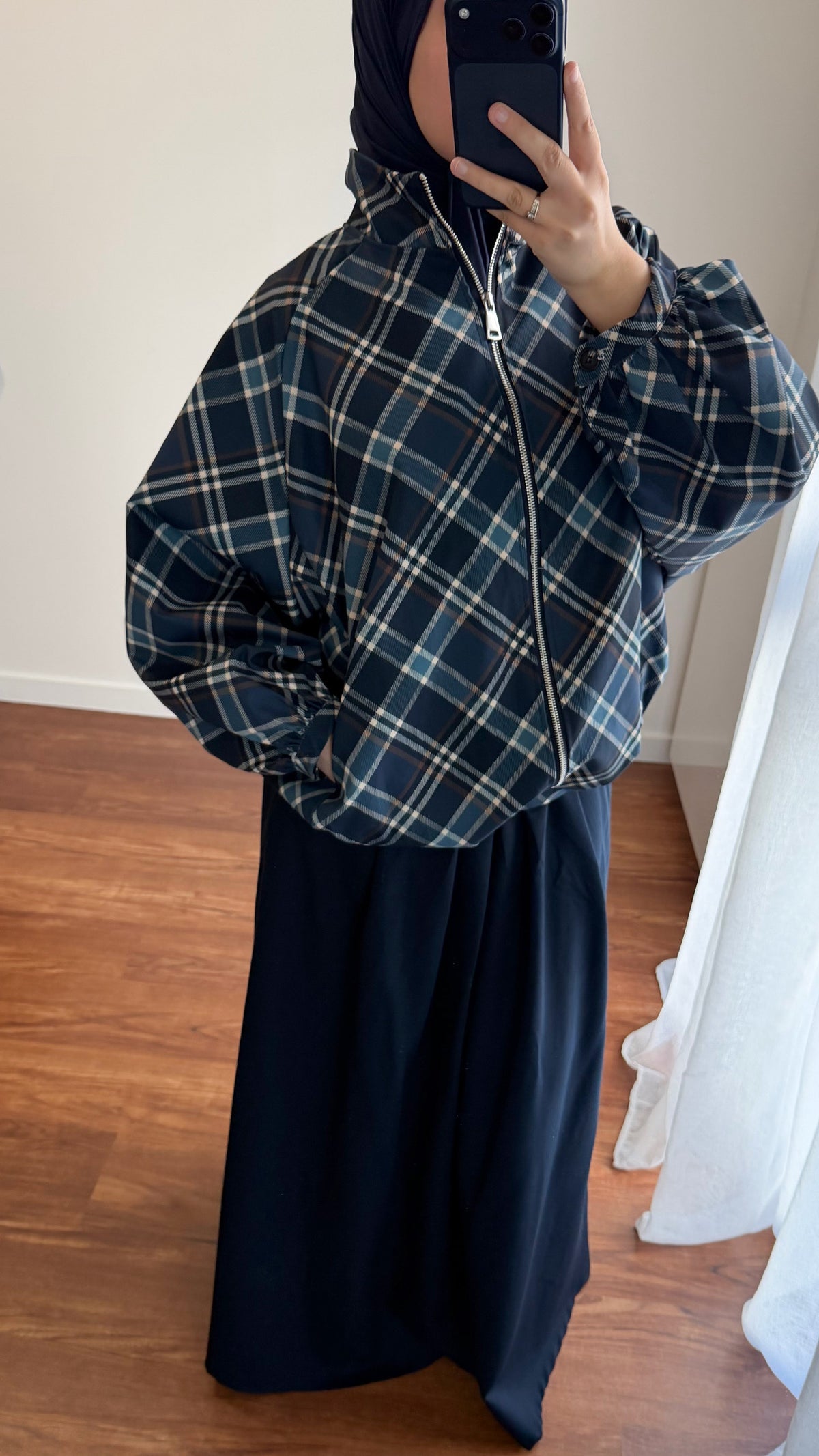 VESTE ZIPPÉE ISRA BLEU MARINE
