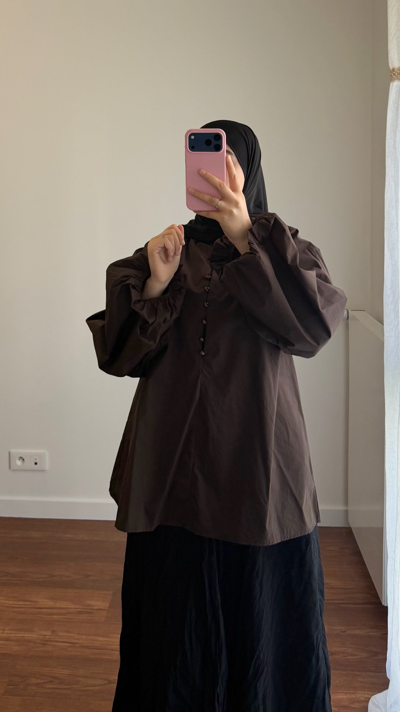 BLOUSE SIYA POPELINE MARRON