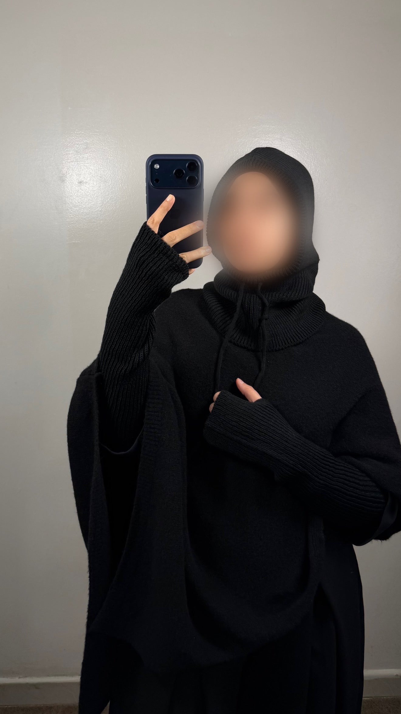 SET CAGOULE + MITAINES NOIR