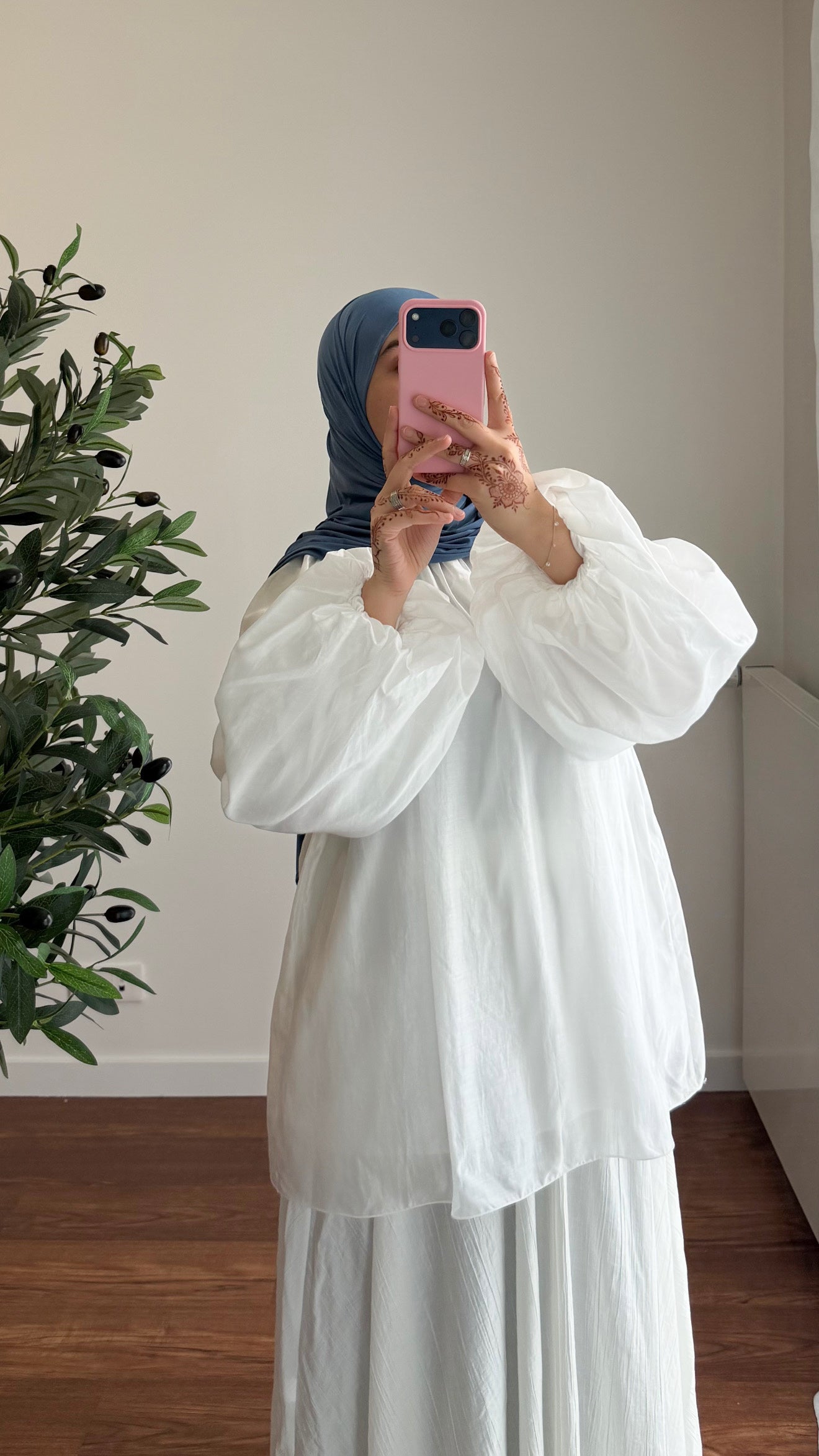 BLOUSE TENCEL BLANCHE