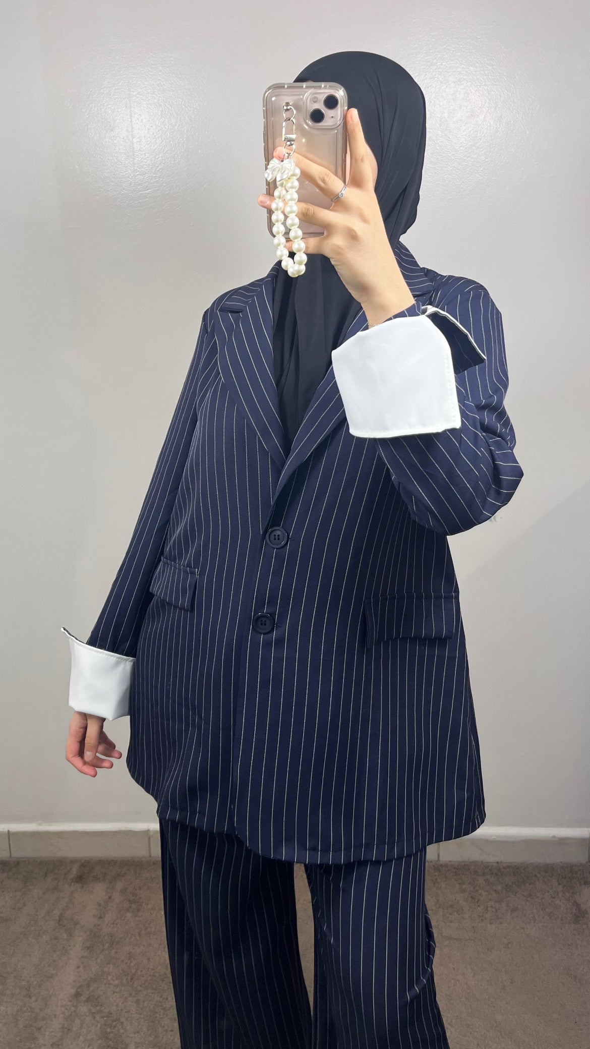 STRIPED BLAZER SET