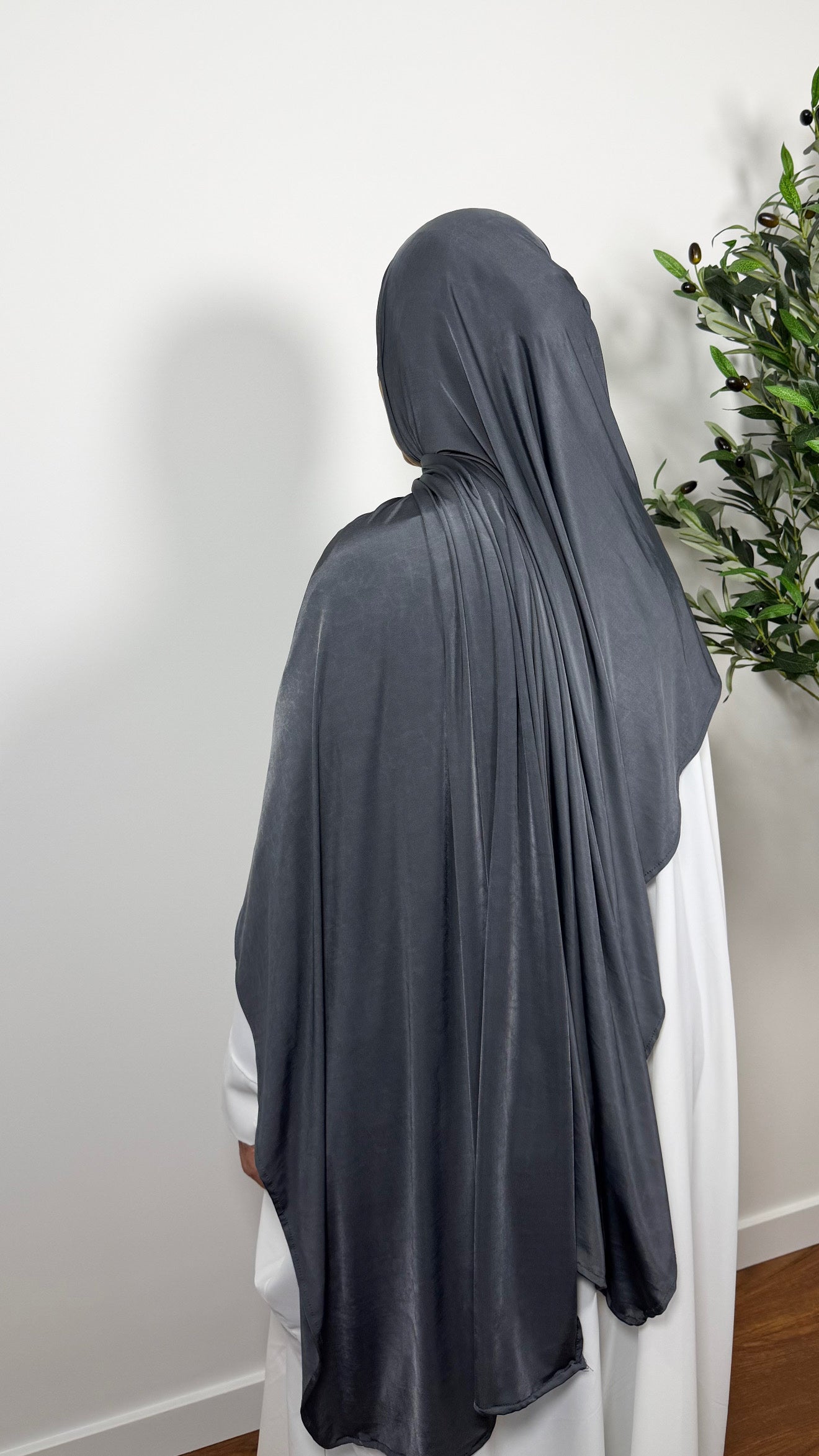 HIJAB JERSEY LIQUID GRIS ANTHRACITE