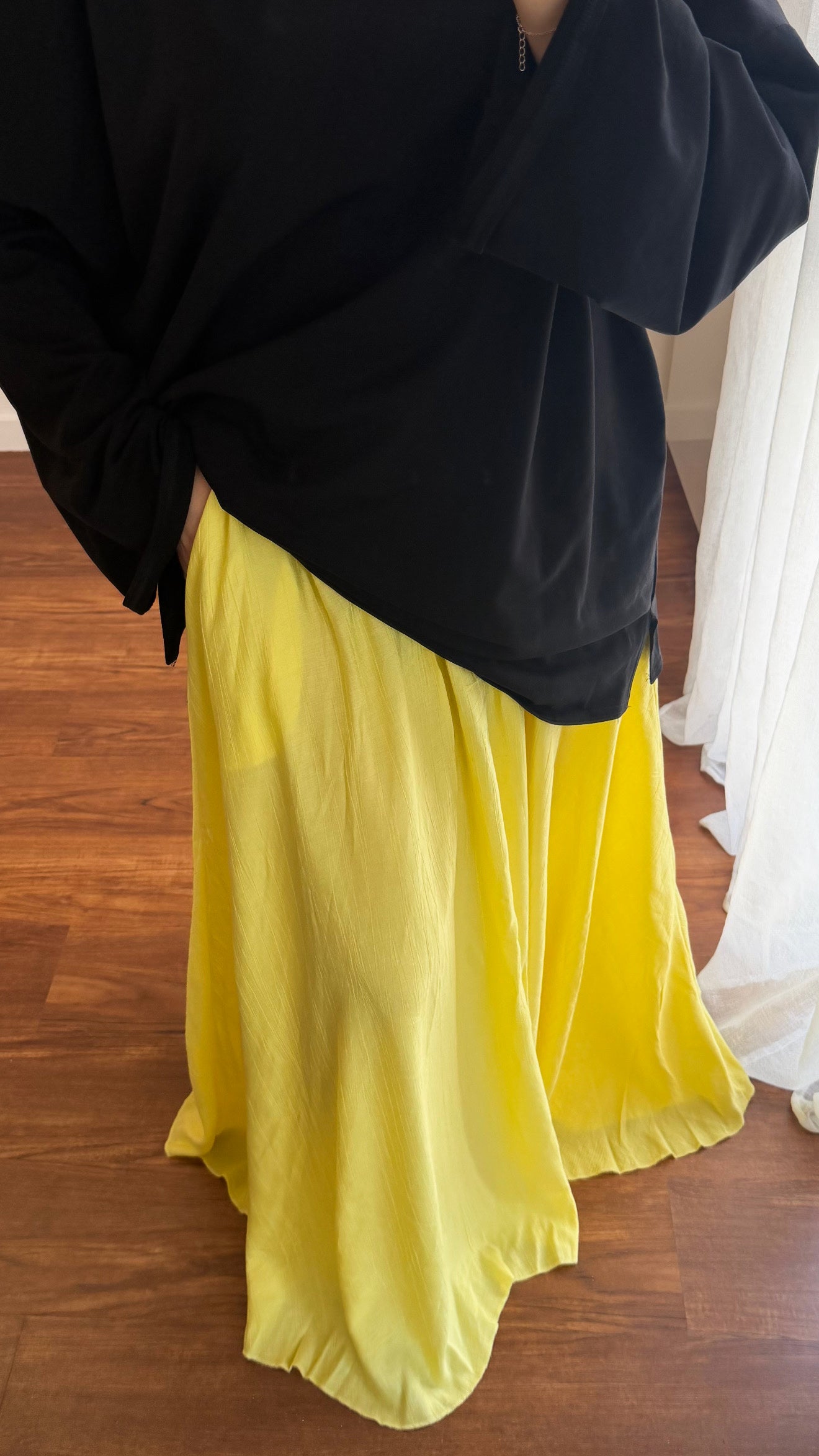 JUPE LONGUE JAUNE
