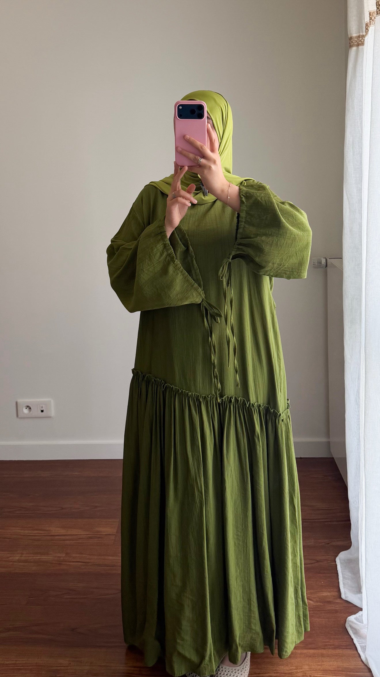 ROBE AYRA VERT OLIVE