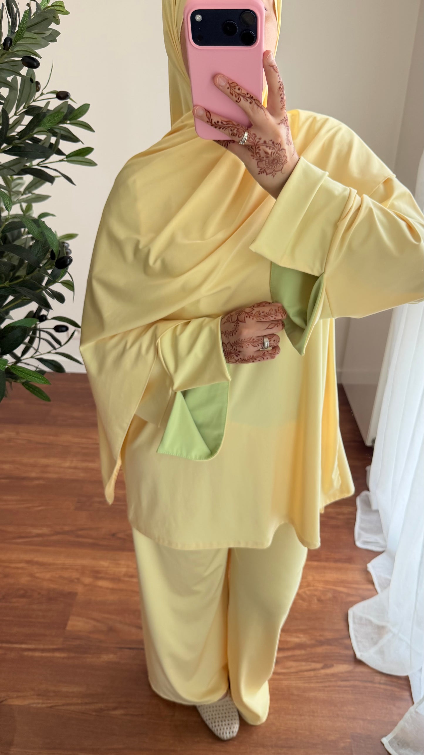 BURKINI SAYA 3 PIÈCES JAUNE